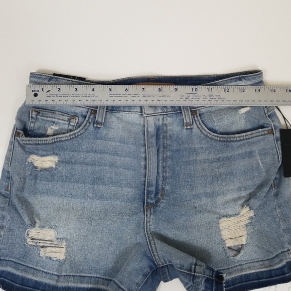Joe's Alston Denim High Rise Jeans Short Unhem C2 - Picture 6 of 6